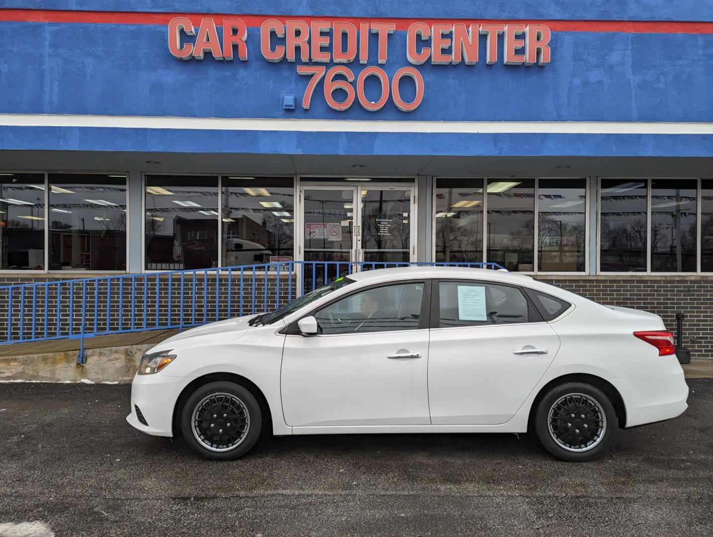 2017 WHITE Nissan Sentra S 6MT (3N1AB7AP5HY) with an 1.8L L4 SFI DOHC 16V engine, 6M transmission, located at 7600 S Western Ave., Chicago, IL, 60620, (773) 918-3980, 0.000000, 0.000000 - Photo#0